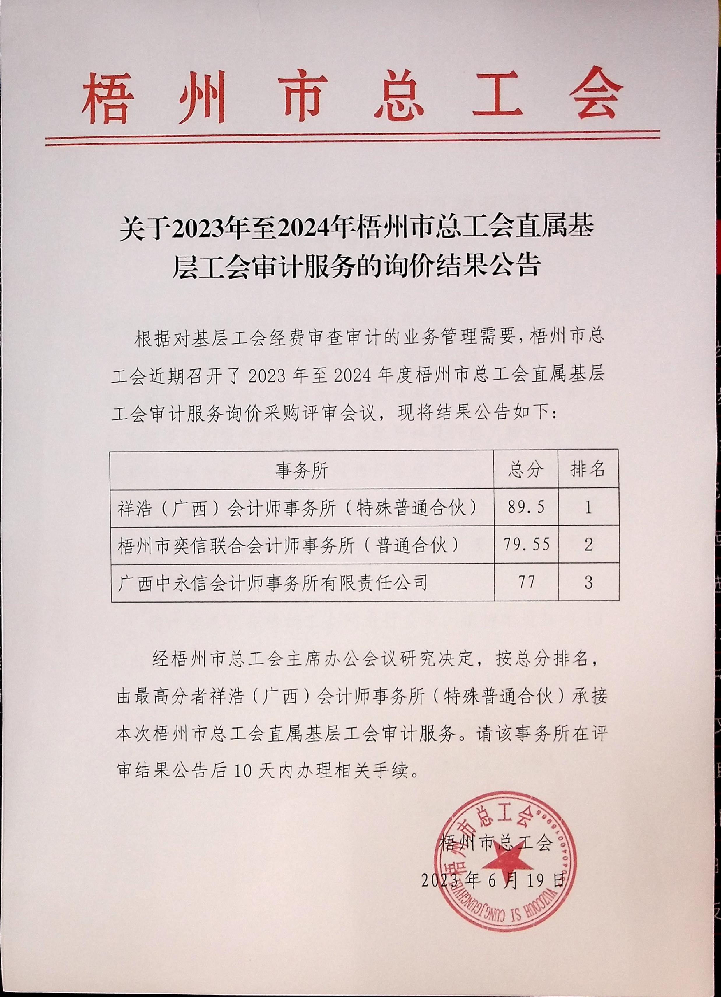 關(guān)于2023年至204年梧州市總工會(huì)直屬基層工會(huì)審計(jì)服務(wù)的詢價(jià)結(jié)果公告_1.JPG