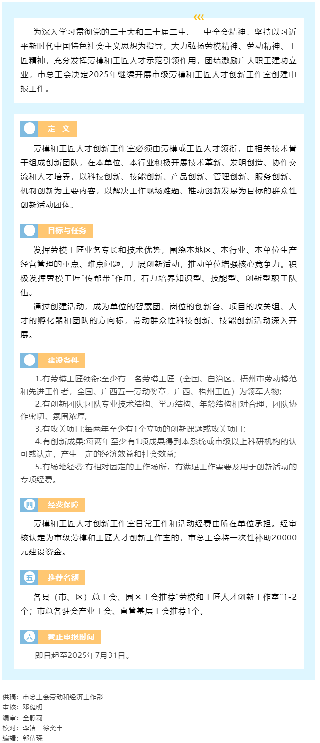 梧州市總工會開展2025年度梧州市勞模和工匠人才創(chuàng)新工作室申報(bào)工作.png