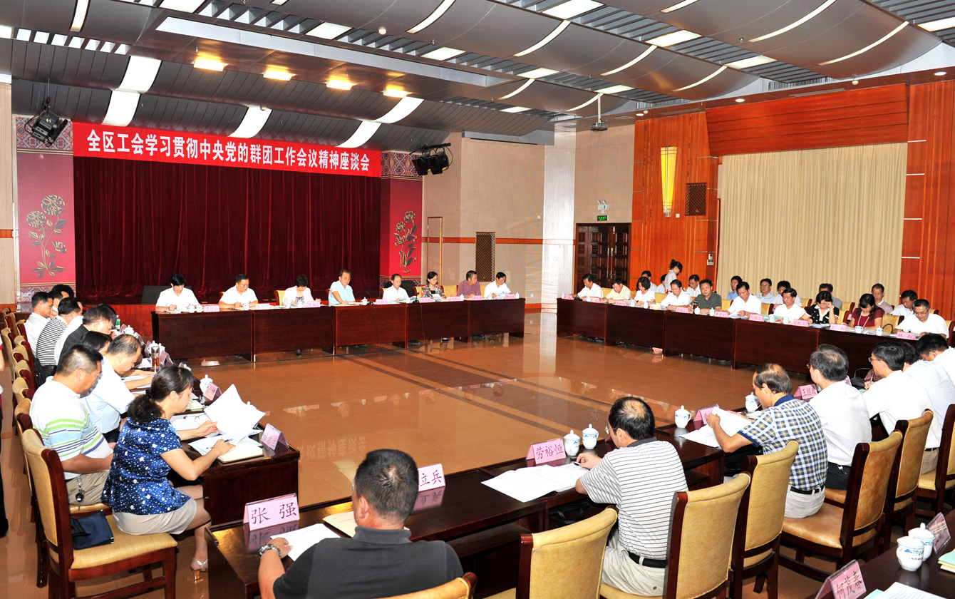 全區(qū)工會學(xué)習(xí)貫徹中央黨的群團工作會議精神座談會在南寧召開
